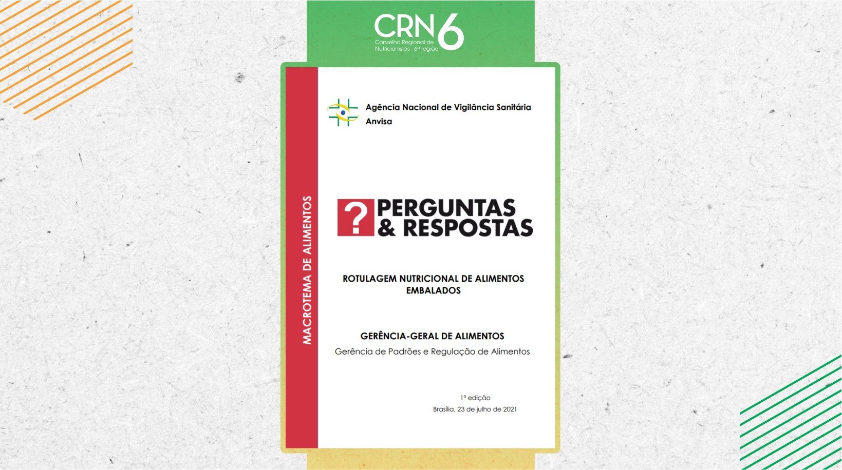 Anvisa Publica Documento De Perguntas E Respostas Sobre Rotulagem